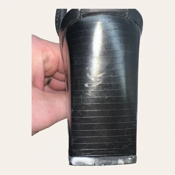 Women’s ALDO SQUARE HEEL‎ OPEN TOES HEELS SIZE 36(US 6) BLACK IN COLOR STRAPPY - Picture 8 of 16